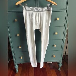 Lot of 2 Nike White compression pants